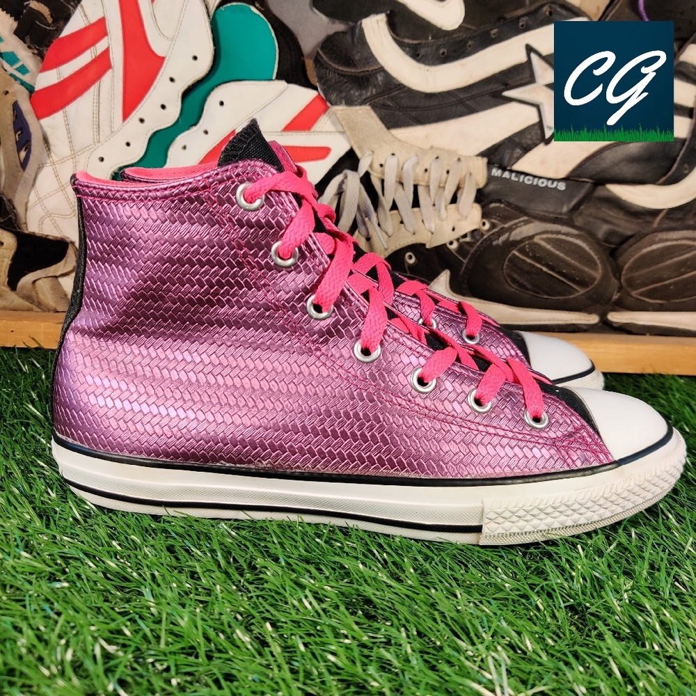 Converse All Star High Top Pink Weave